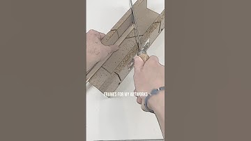 Handmade frame for canvas panel #handmadeframe