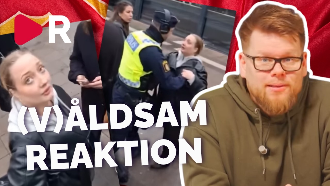 V-kvinna attackerade demonstranter. Riktigt fin demokratisyn V har