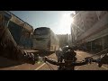 Vintage Motorcycle - 1929 Scott ride through the streets of Hong Kong