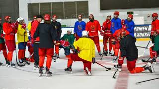 Тренировка юниорской сборной Беларуси по хоккею U18