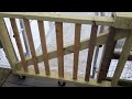 Diy sliding deck gate for handicap ramp