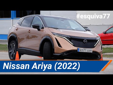 Nissan Ariya 2022 - Maniobra de esquiva (moose test) y eslalon | km77.com