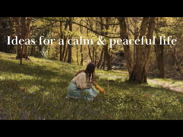 8 Ideas For a Slow u0026 Peaceful life - Forest bathing, Foraging | Slow Living in English Countryside class=