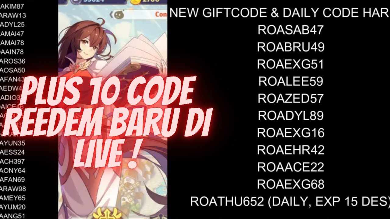 [Live] 🛑20 KODE REEDEM TERBARU LIVE DI LAPTOP - RAGNAROK ARENA - YouTube
