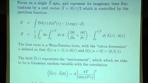 The Quantum Phases of Matter (Lecture 3) by Subir Sachdev