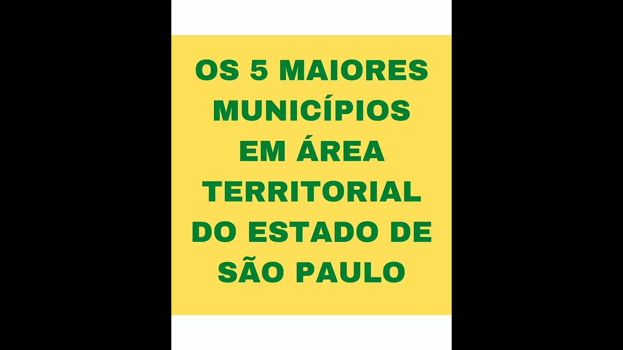Qual O Maior Município Da Cidade De São Paulo?