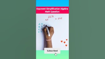 Exponent Simplification Algebra Math Question With Square Root #shorts #exponents #maths #ytshorts