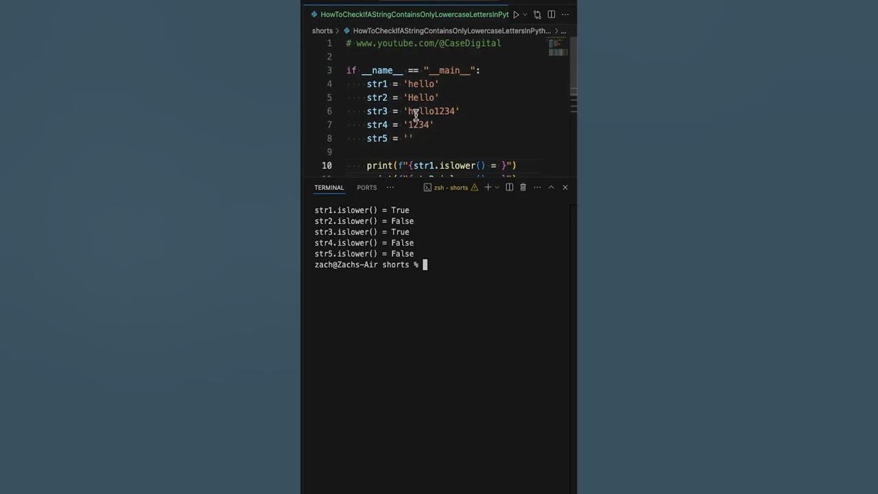 How To Check If A String Contains Only Lowercase Letters In Python ...