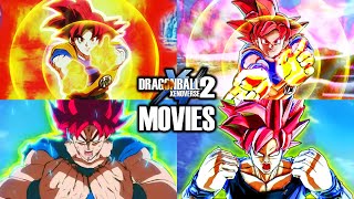 *NEW* LEGENDS MOVIE ANIMATED SKILL PACK! Dragon Ball Xenoverse 2 All Epic DBS Goku Attacks \& Forms