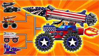 The executioner of monsters. We must unite! Ameria Monster Truck Missile / Cartoons about tanks