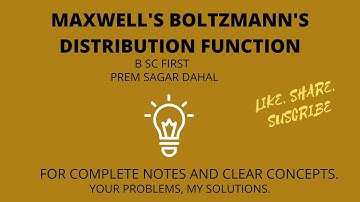 Maxwell Boltzmann