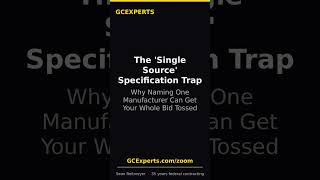 The Single Source Specification Trap — Why Naming One Manufacturer Can Get Your Whole Bi #Shorts