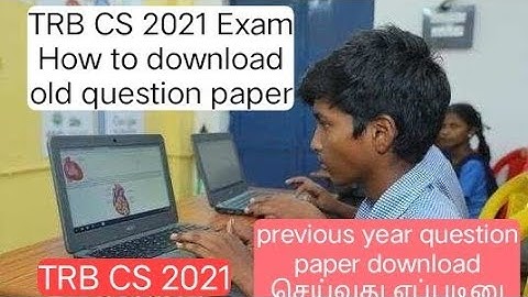 TRB CS 2021/how to download syllabus of Trb computer instructor /old question paper 2019