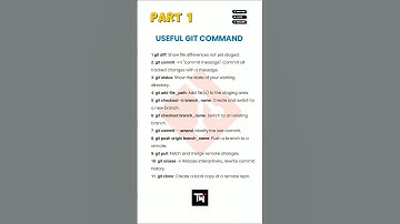 Useful git command for beginners Part 1, #learngit  #git #gitcommands #viralvideo #programming