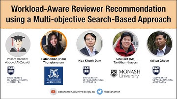 Workload-Aware Reviewer Recommendation using a Multi-objective Search-Based Approach