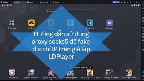 Hướng dẫn sử dụng Proxy SOCKS5 đổi ip cho giả lập LD Player