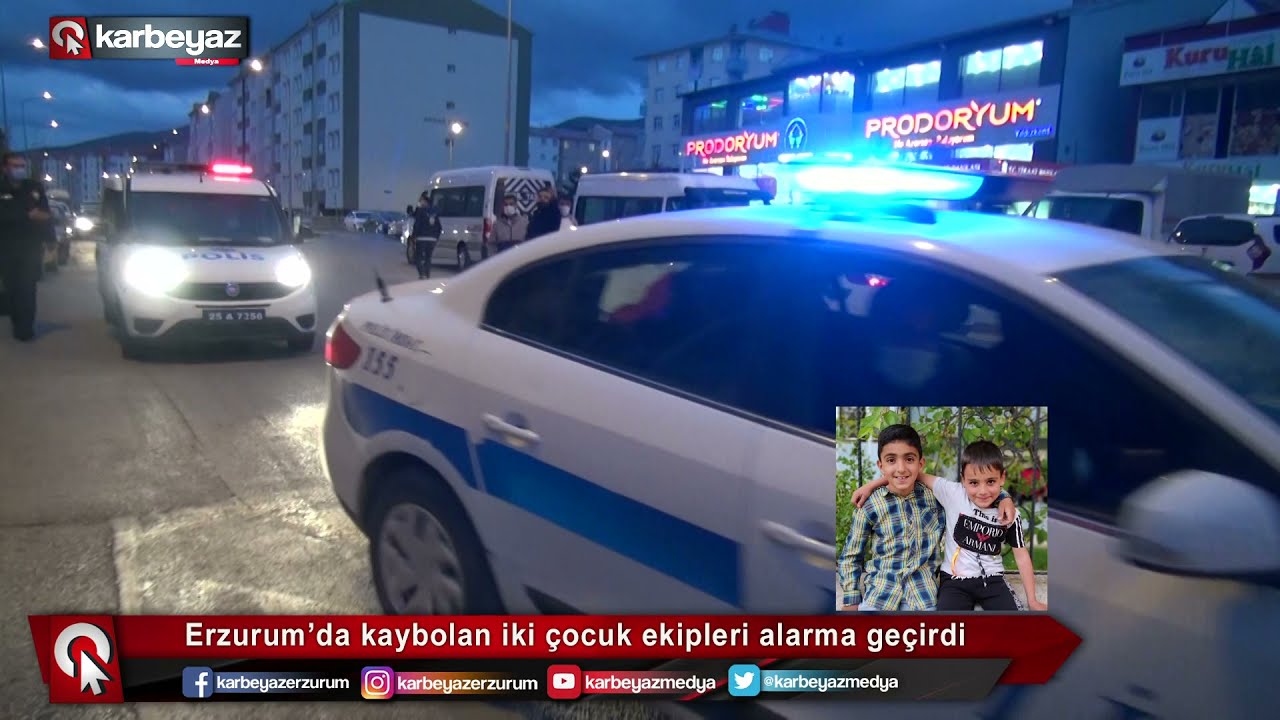 Erzurum'da kaybolan çocuklar ekipleri alarma geçirdi