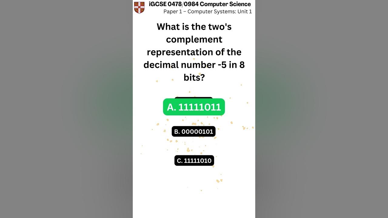 iGCSE Computer Science 0478 0984 Paper 1 Unit 1 q034 v1 - YouTube