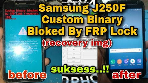 Samsung J250F Custom Binary Blocked By FRP Lock (recovery img) || Secure Fail : Recovery
