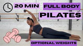 20 MINS FULL BODY PILATES |INT/ADVANCED MAT PILATES | PILATES FOR BLACK WOMEN