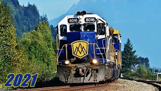 BEST OF VIA RAIL AND THE ROCKY MOUNTAINEER 2021! Passenger Trains, Cool Horns and EMD Locomotives