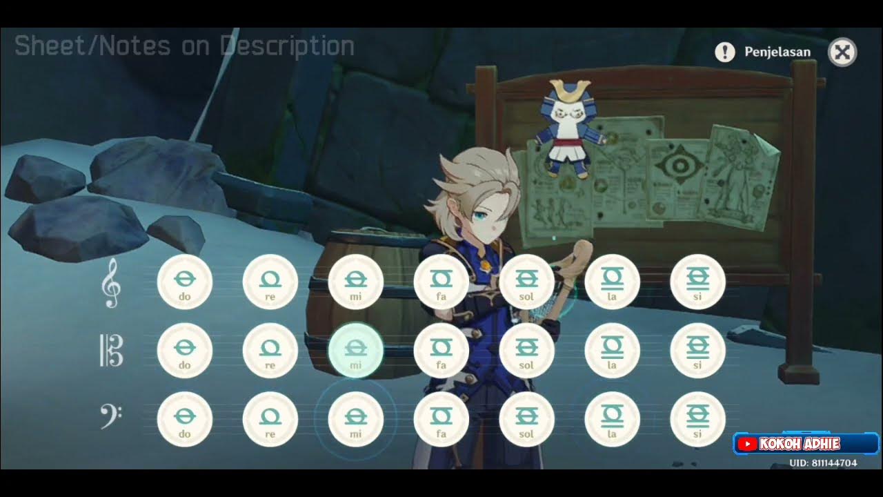 Windsong Lyre "Dragonspine OST" with Mobile Notes (On Description