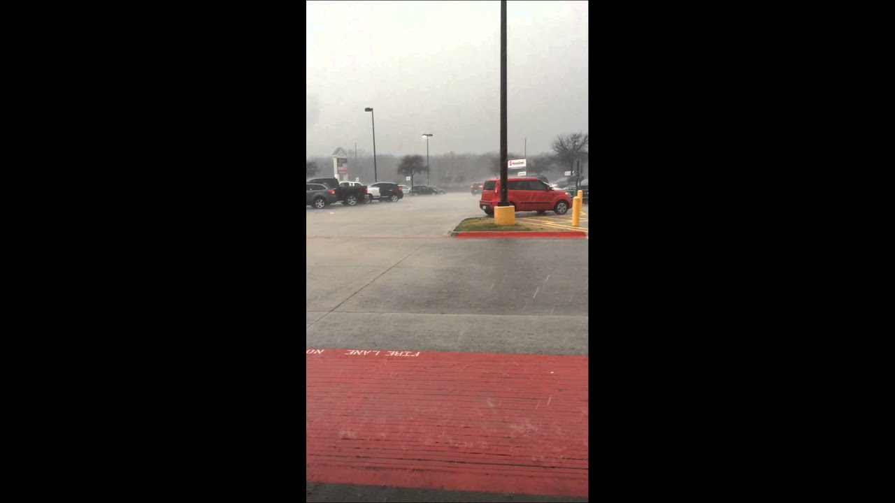 Small Hail in Roanoke Texas
