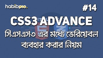 How to Use Variable in CSS | CSS3 ADVANCE TUTORIAL #14 | BANGLA | WEB DESIGN COURSE | HABIB PRO
