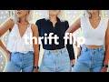 8 TRENDY THRIFT FLIPS + THRIFT STORE TRY ON HAUL | diy Brandy Melville + Urban Outfitters DUPES