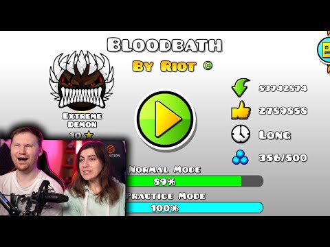 Bloodbath, но его УЛУЧШИЛИ игроки || Geometry Dash | РЕАКЦИЯ на Titan Channel