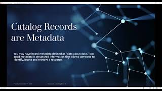Keywords & Catalog Records