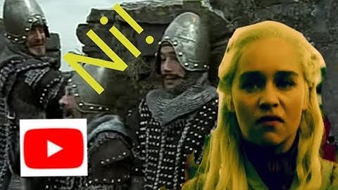 Game of Thrones vs Monty Python mash up