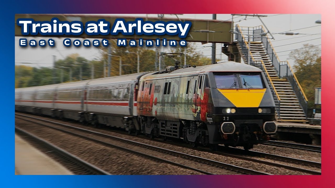 Trains at Arlesey (ECML) | 19/10/25