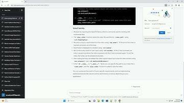 Interrupting a video in python