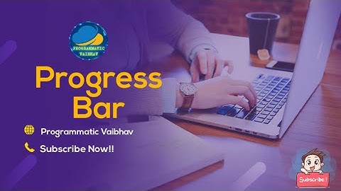 Progress Bar In Hindi : HTML Tutorial..