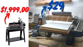 As a hobbyist woodworker, do I really need $2,000 drum sander? A lathe can do it.