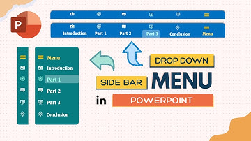 Tạo thanh Menu trượt như Website trong PowerPoint - Animated Slidebar & DropDown Menu Bar