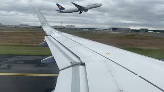4K | Lufthansa A320 CFM Sharklets engine start and takeoff Frankfurt | PTU Sound