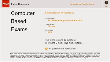 Maintaining Financial Records/FA2 specimen exam| Part-1