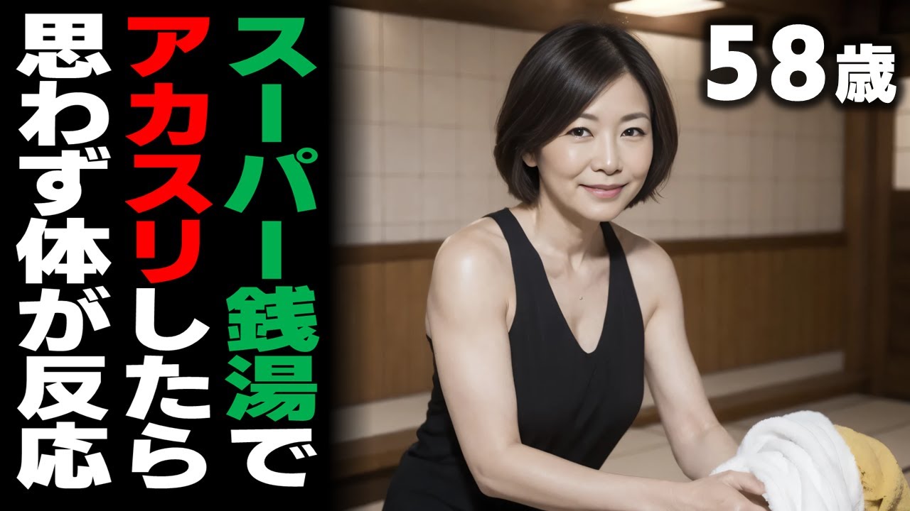 Outline Video スーパー銭湯で始まる58歳女の秘密のアカスリ 【シニア恋愛】