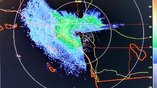 Doppler RADAR Pulsing Towards California Hurricane