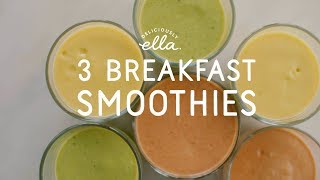 Three Vegan Breakfast Smoothies | Deliciously Ella