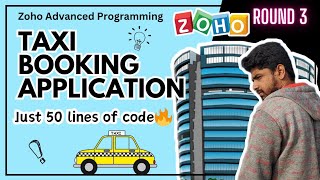 Zoho Round 3 Advanced Programming | Taxi Booking Application | Tamil screenshot 3