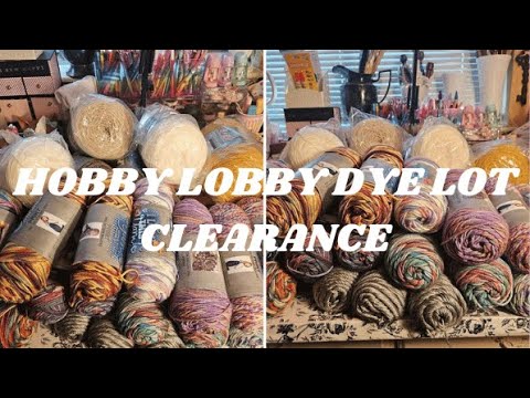 Hobby Lobby clearance yarn. Husband said I could get as much as I
