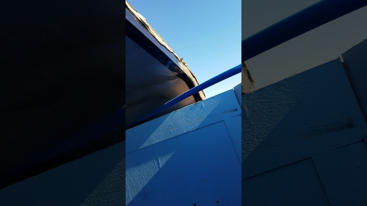 Cargo trailer front roof cap cracks repaired YouTube