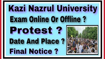 #KNU Exam Online Or Offline || KNU Biggest Protest || Kazi Nazrul University Protest News ||