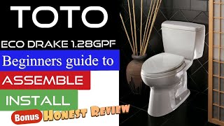 How to Install the ECO DRAKE® TWOPIECE TOILET, 1.28 GPF, ELONGATED BOWL made by TOTO