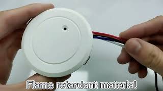 Mini Ceiling wall Embedded hidden Mount smart Microwave radar motion Sensor Light Automatic Switch