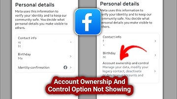 Fix Facebook Account Ownership And Control Option Not Showing (2025 Update)