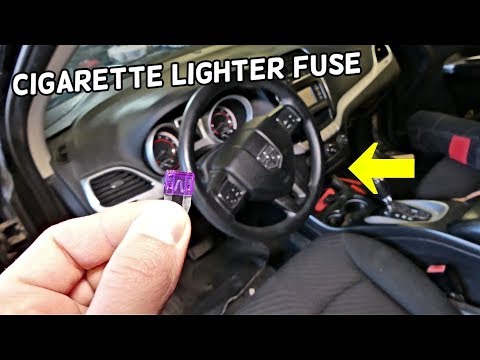 DODGE JOURNEY CIGARETTE LIGHTER OUTLET FUSE LOCATION REPLACEMENT  POWER OUTLET FUSE FIAT FREEMONT